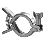 Steel & Obrien 1" & 1-1/2" Tri-Clamp Single Pin Squeeze Clamp - 304SS 13MHHMQ-1-304